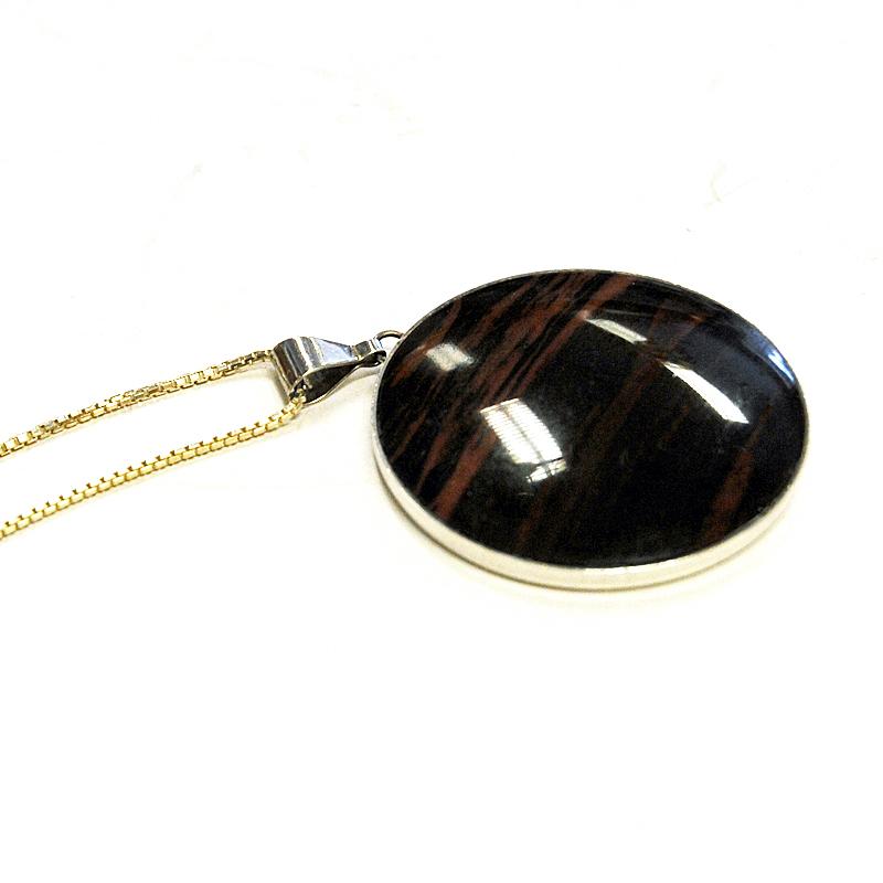 Swedish Vintage Nature Stone Pendant by Stenlya Bengtsson & Co, 1971 In Good Condition In Stockholm, SE