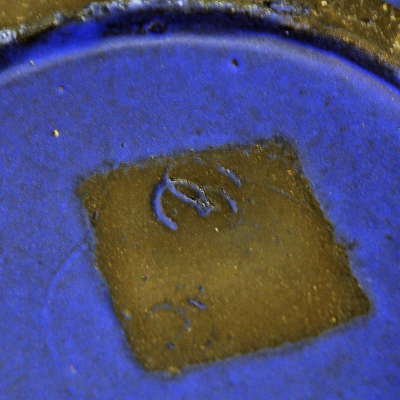 Milieu du XXe siècle Spectra d'assiette suédois vintage par Anna-Lisa Thomson, Upsala-Ekeby, années 1960