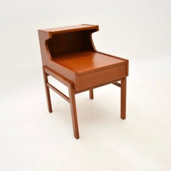 Swedish Vintage Teak Bedside Cabinet / Side Table