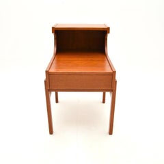 Swedish Vintage Teak Bedside Cabinet / Side Table