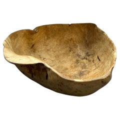 Swedish wabi sabi organic shaped root bowl early 1900’s