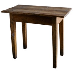 Swedish Wabi Sabi Rustic Console Side Table in Pine, Late 1800s