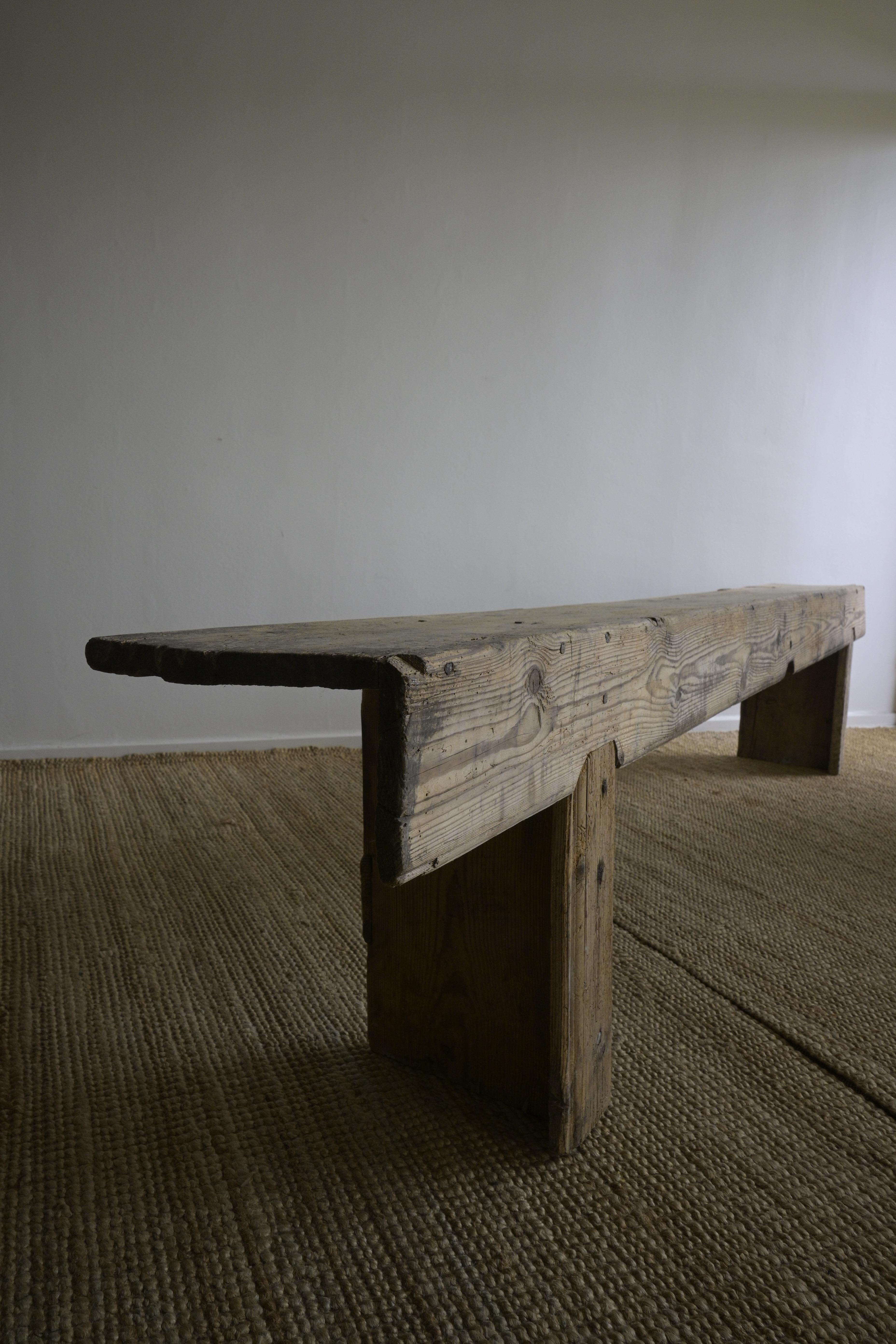 Swedish Long Wall Bench from Öland, ca 1830 For Sale 4
