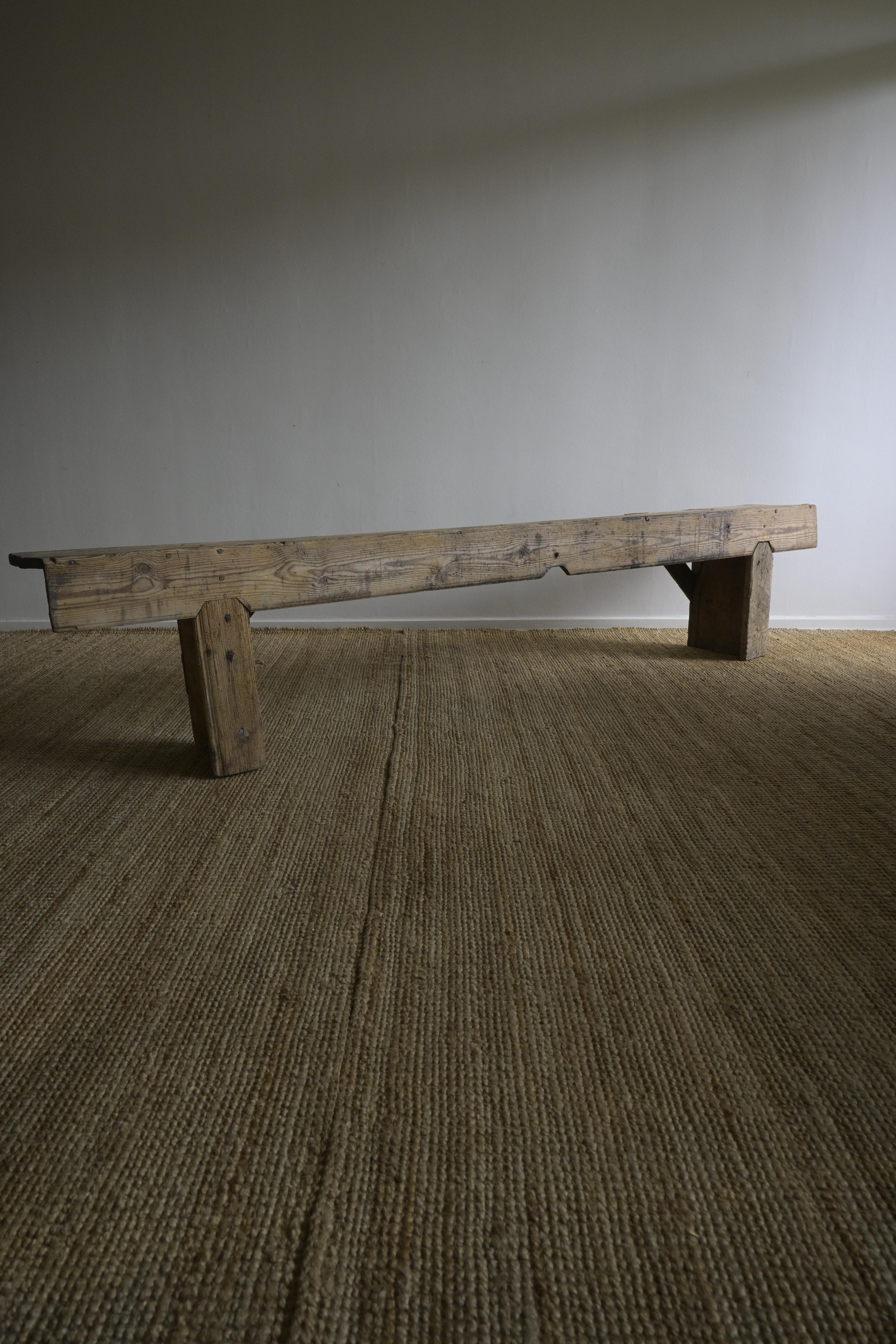 19th Century Swedish Long Wall Bench from Öland, ca 1830 For Sale