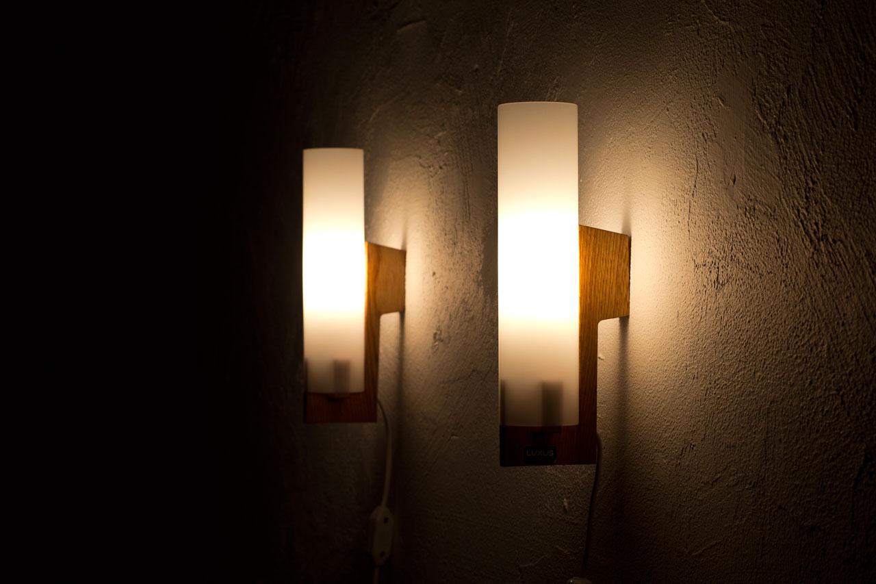 Swedish Wall Lamps by Luxus 1