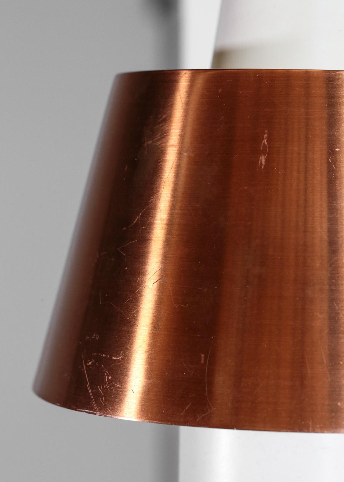 Metal Swedish Wall Light for Luco Vintage Copper For Sale