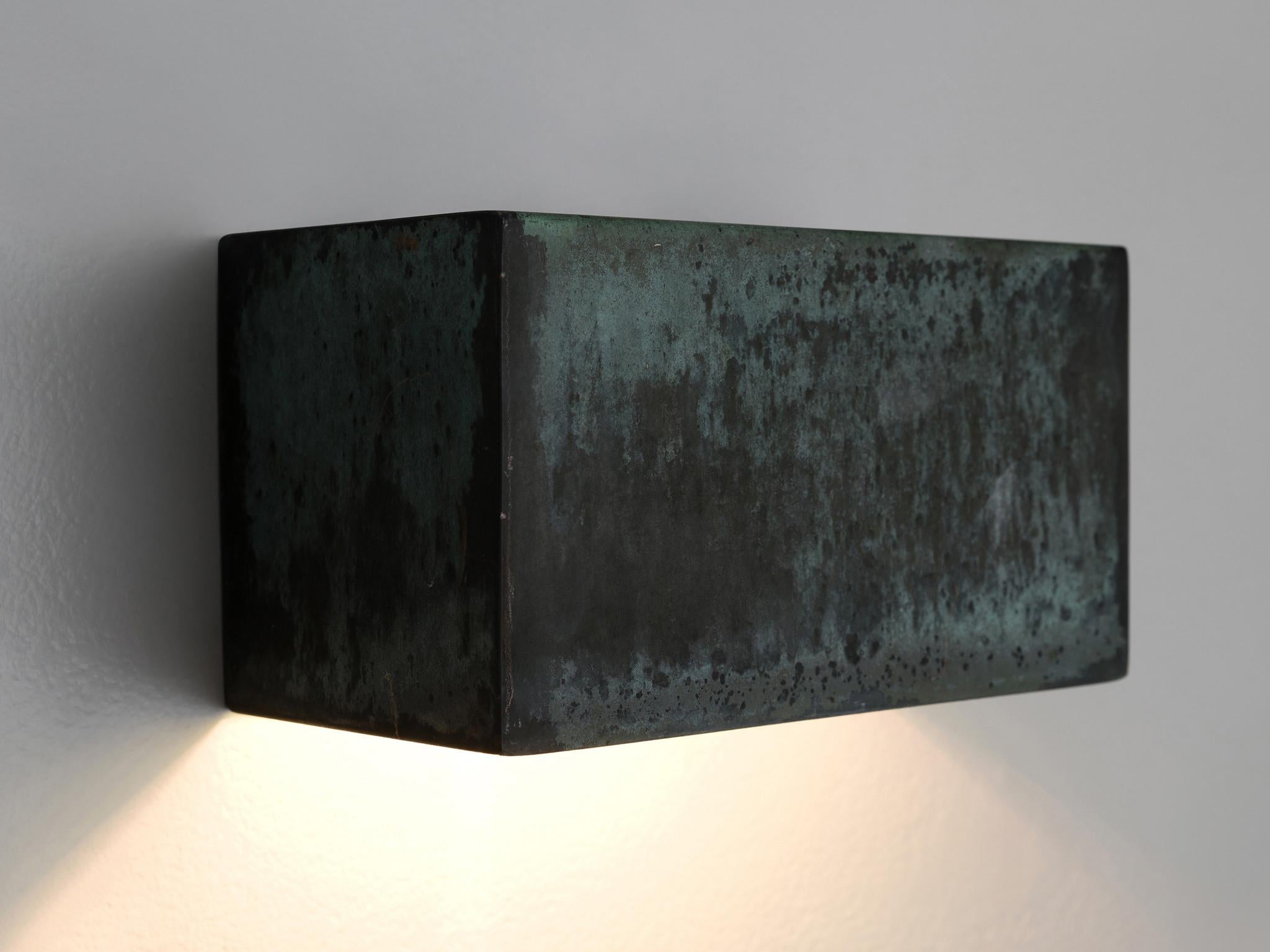 Swedish Wall Lights in Patinated Copper 3