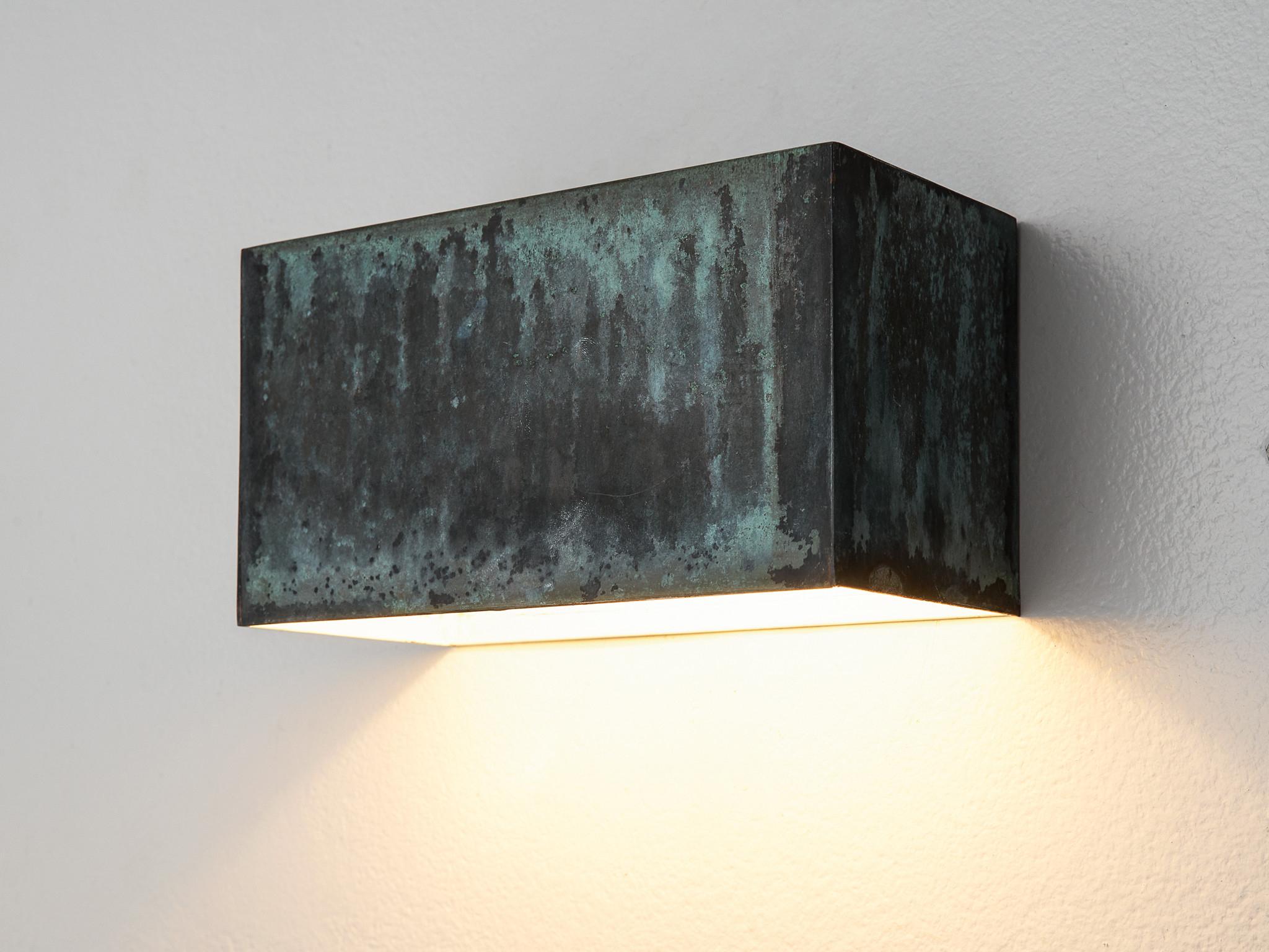 Swedish Wall Lights in Patinated Copper 2