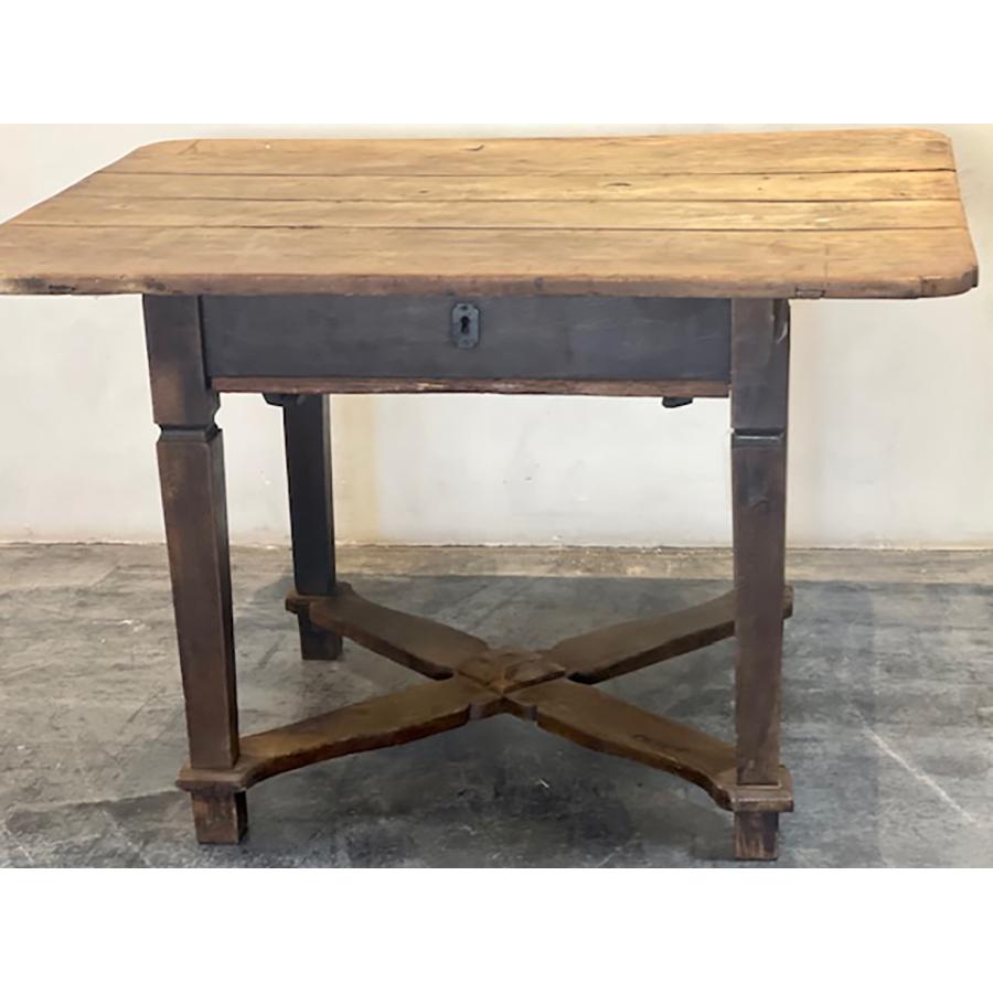 Swedish Walnut Crossed-Leg Table, FR-1145 For Sale 7
