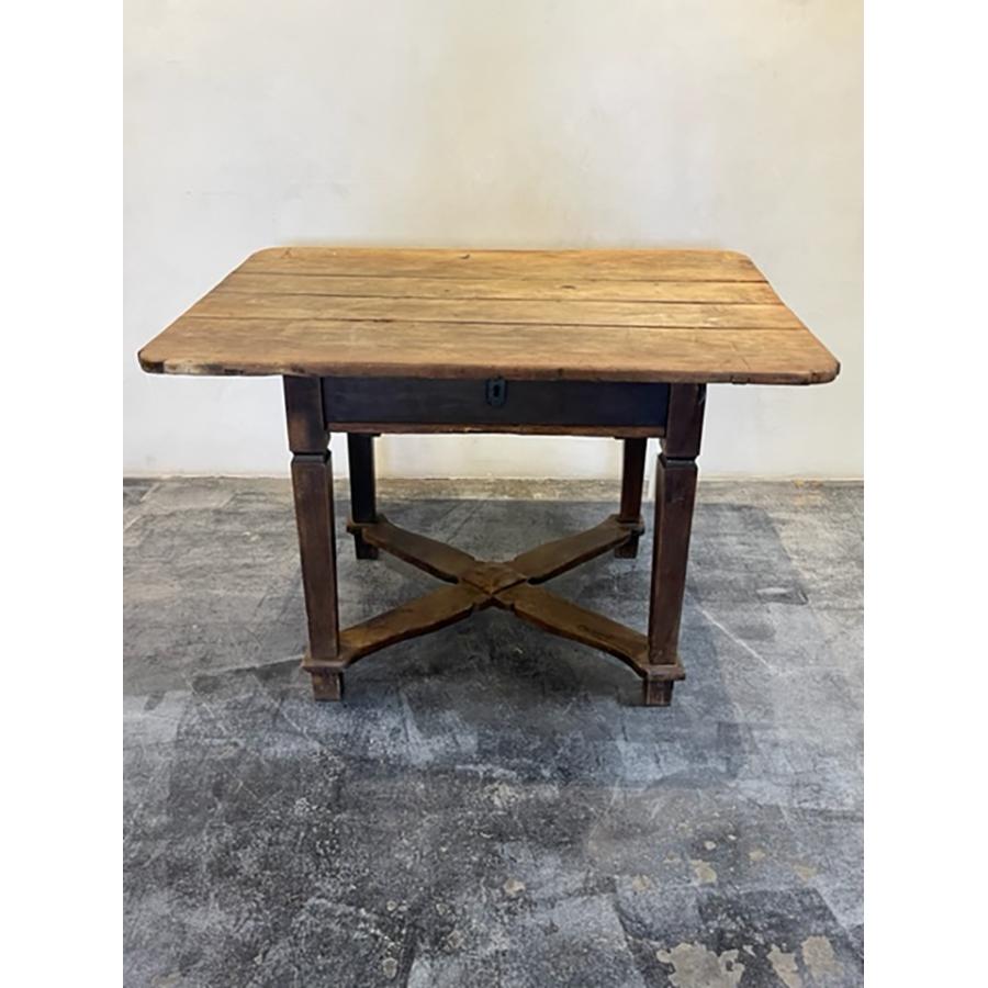Swedish Walnut Crossed-Leg Table, FR-1145 For Sale 1