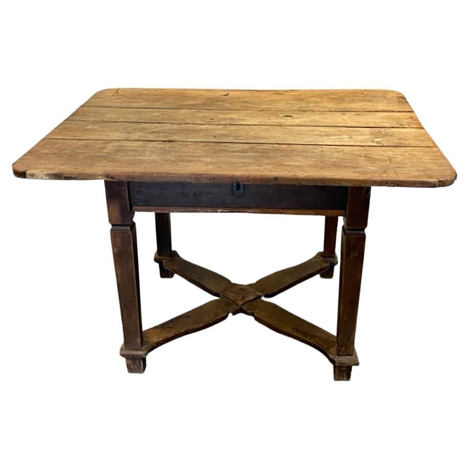 Swedish Walnut Crossed-Leg Table, FR-1145 For Sale