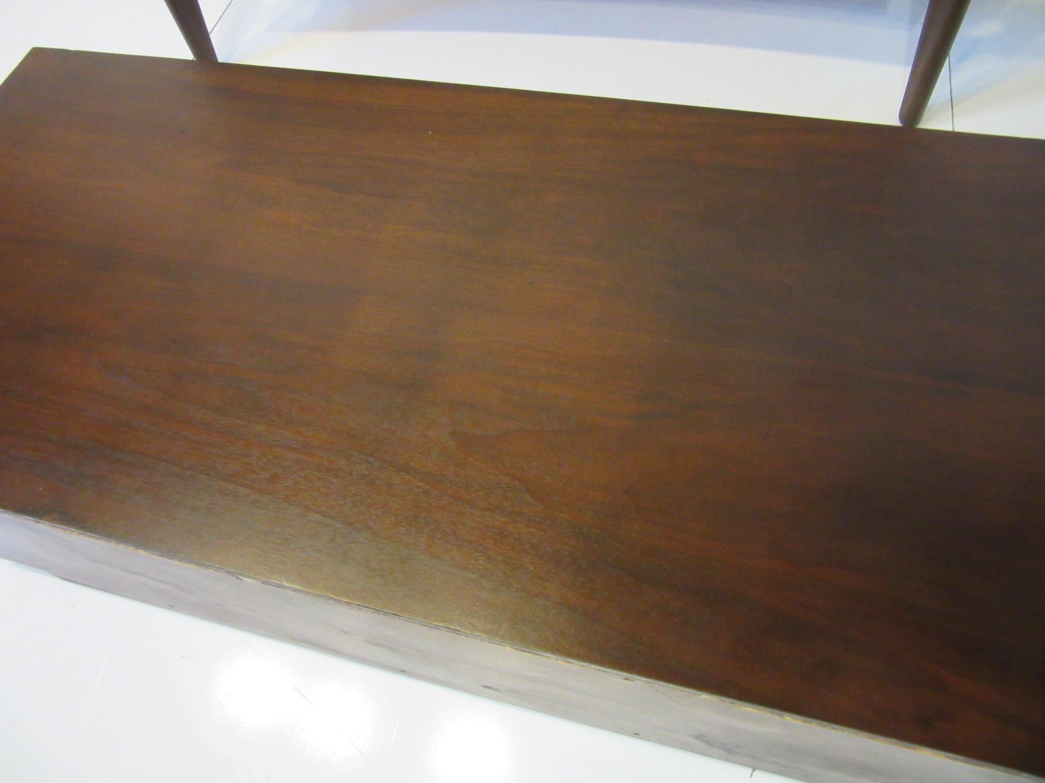 Wood Swedish Walnut Midcentury 2-Piece Dresser /Chest by William Hinn