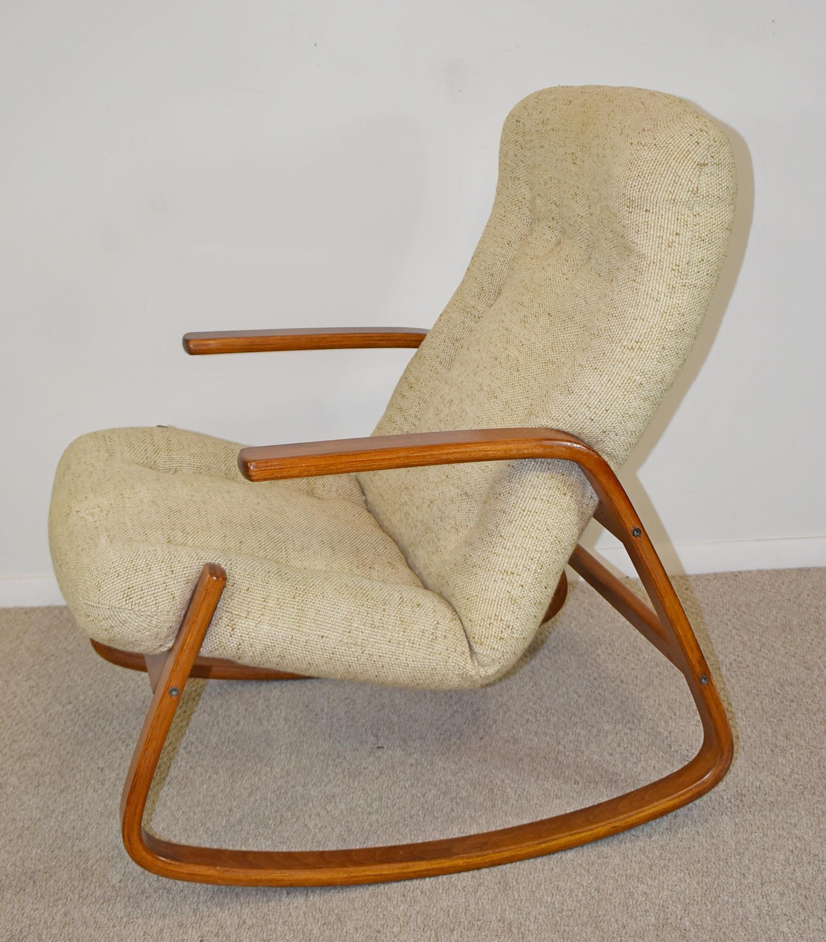 Scandinavian Modern Swedish Westnofa Norway Bentwood Rocking Chair by Ingmar Relling