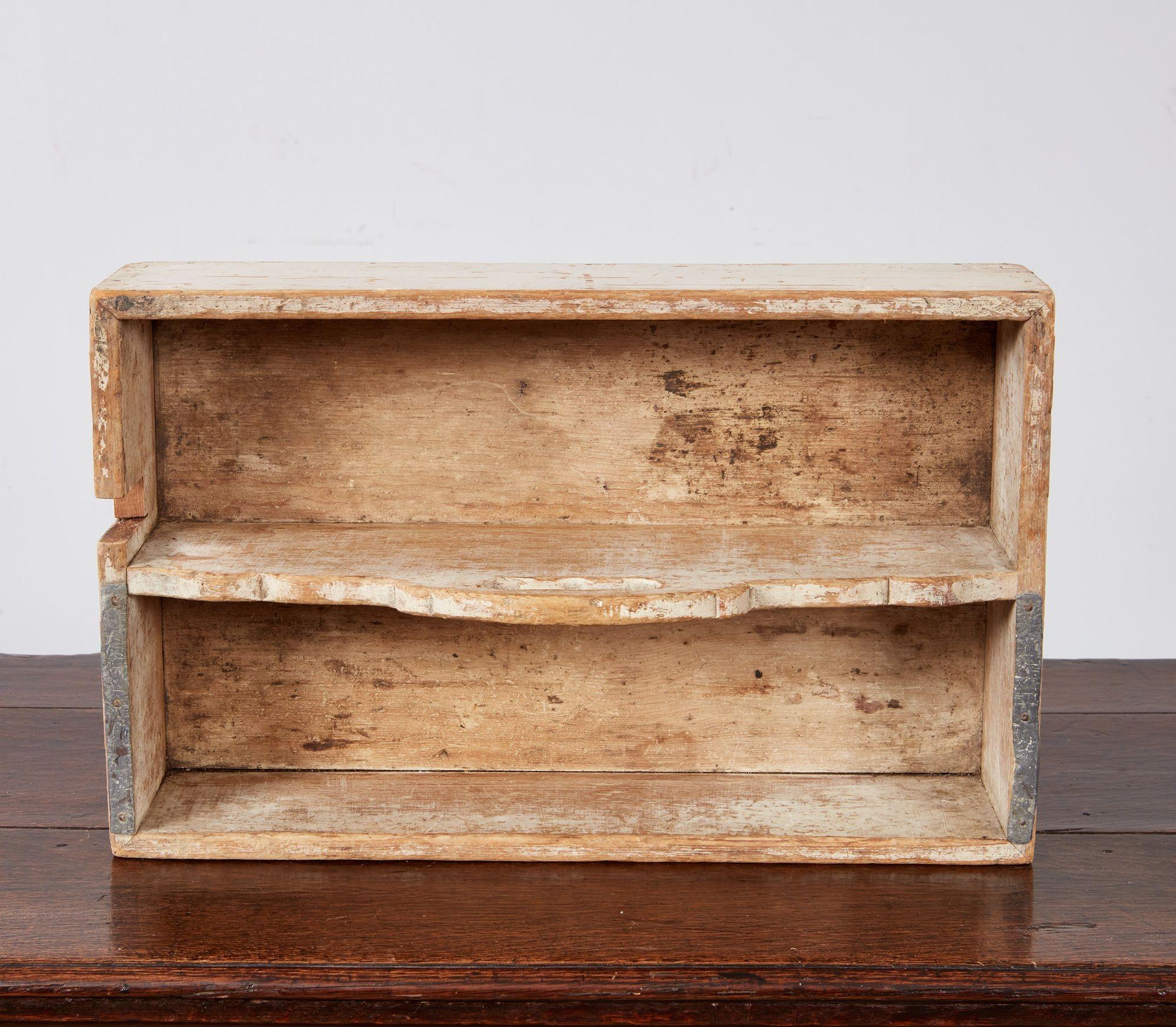 Swedish White Painted Cutlery Tray For Sale 6