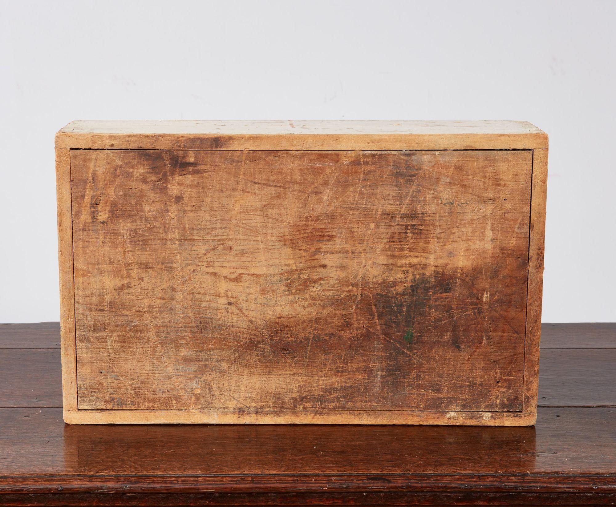 Swedish White Painted Cutlery Tray For Sale 7