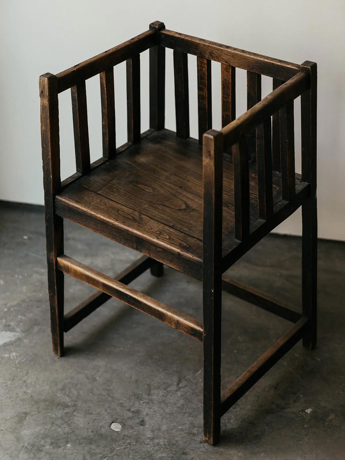 Pair of wooden Swedish chairs 