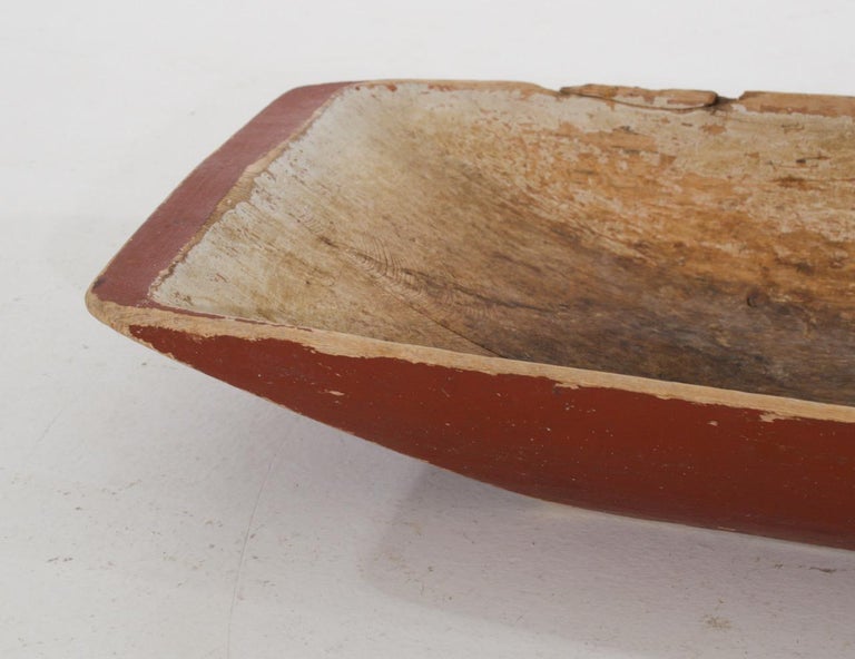 Swedish Wooden Bowl, Signed, circa 1810 In Good Condition For Sale In Aalsgaarde, DK