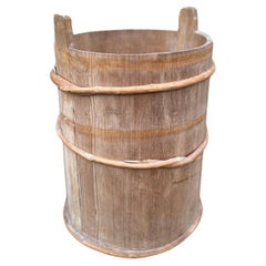 Swedish Wooden Folk Art Planter from the 1800s