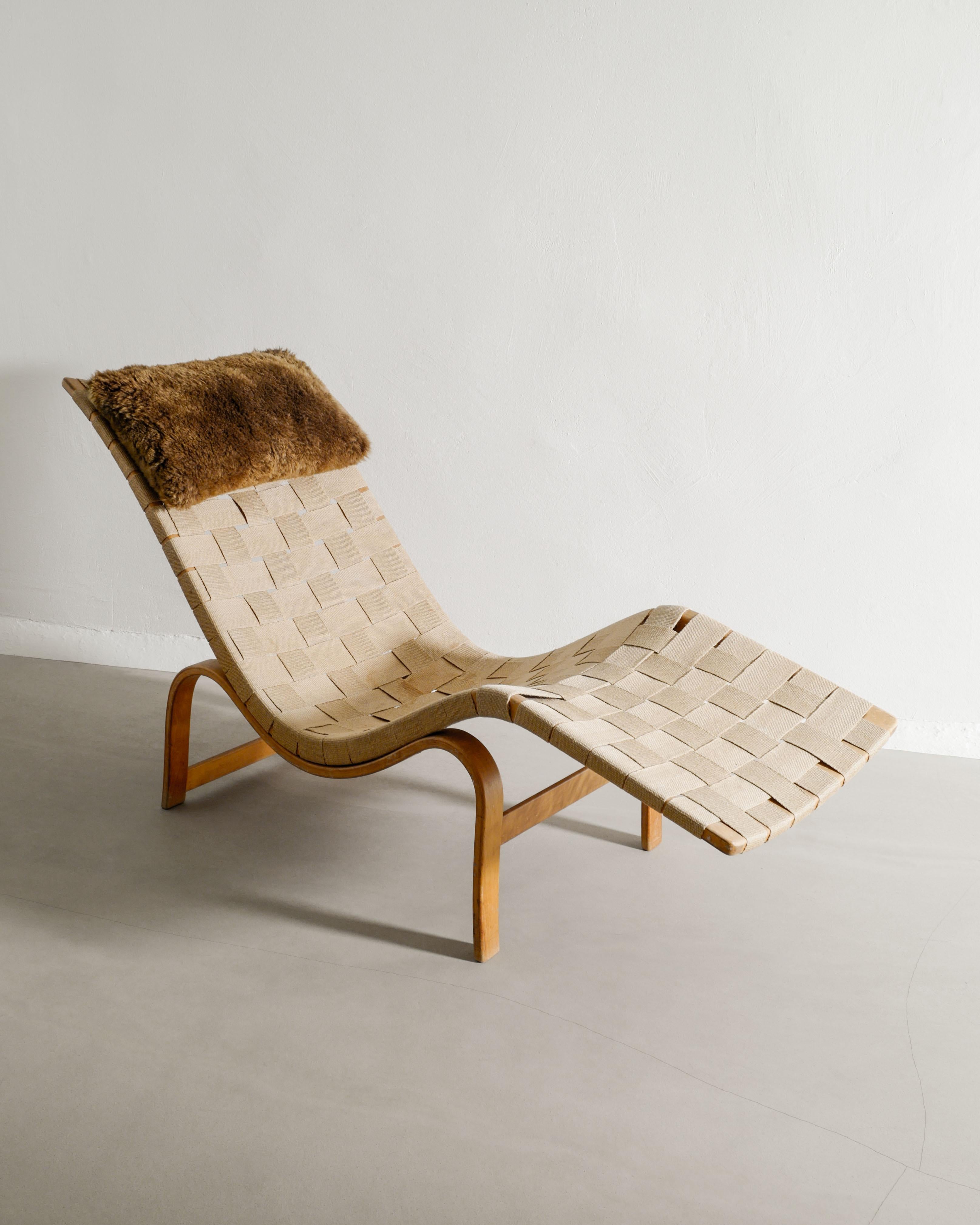 Scandinavian Modern Swedish Wooden Mid Century Lounge Chair 