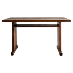Mesa sueca de madera de pino al estilo de Axel Einar Hjorth Fabricada en Suecia Años 30