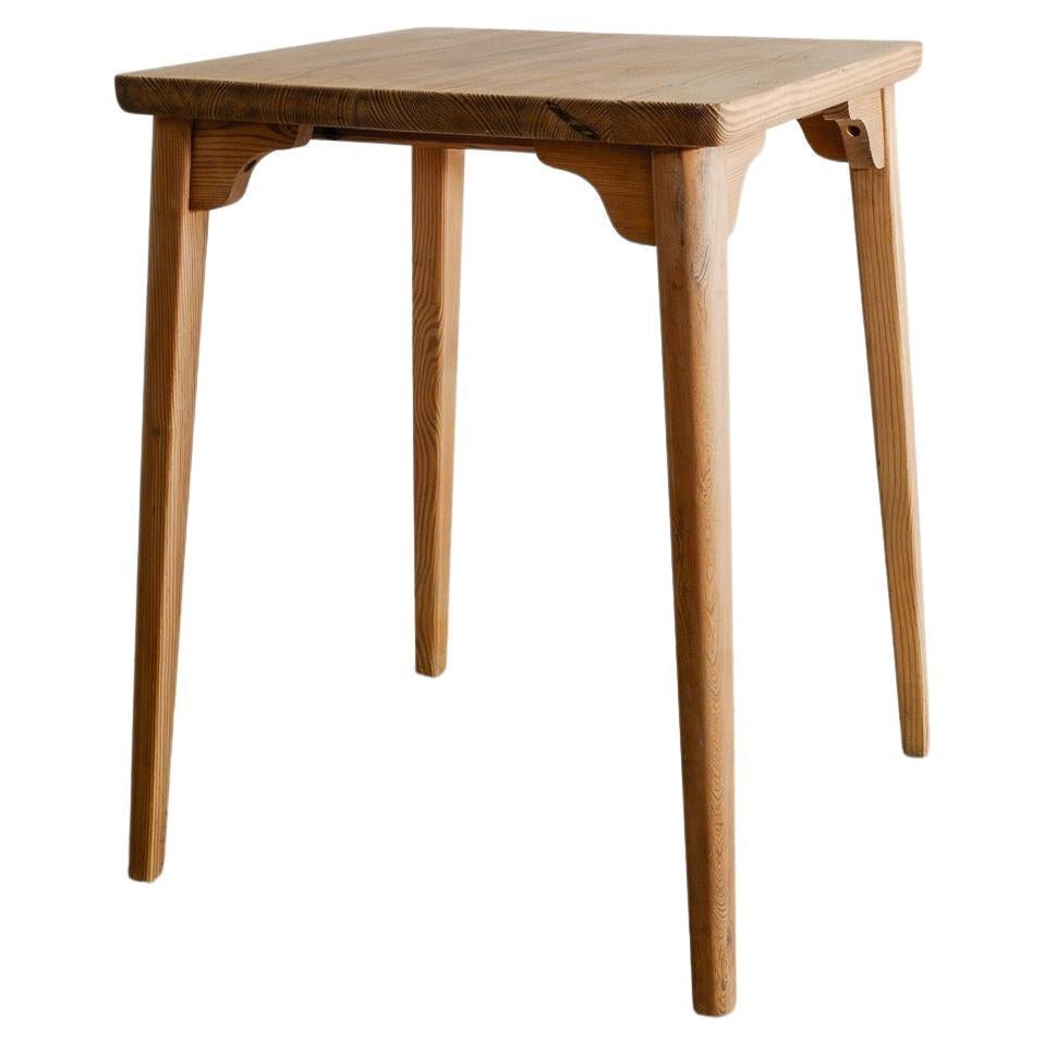 Swedish Wooden Side Dining Table in Pine Produced by Nordiska Kompaniet, 1940s For Sale