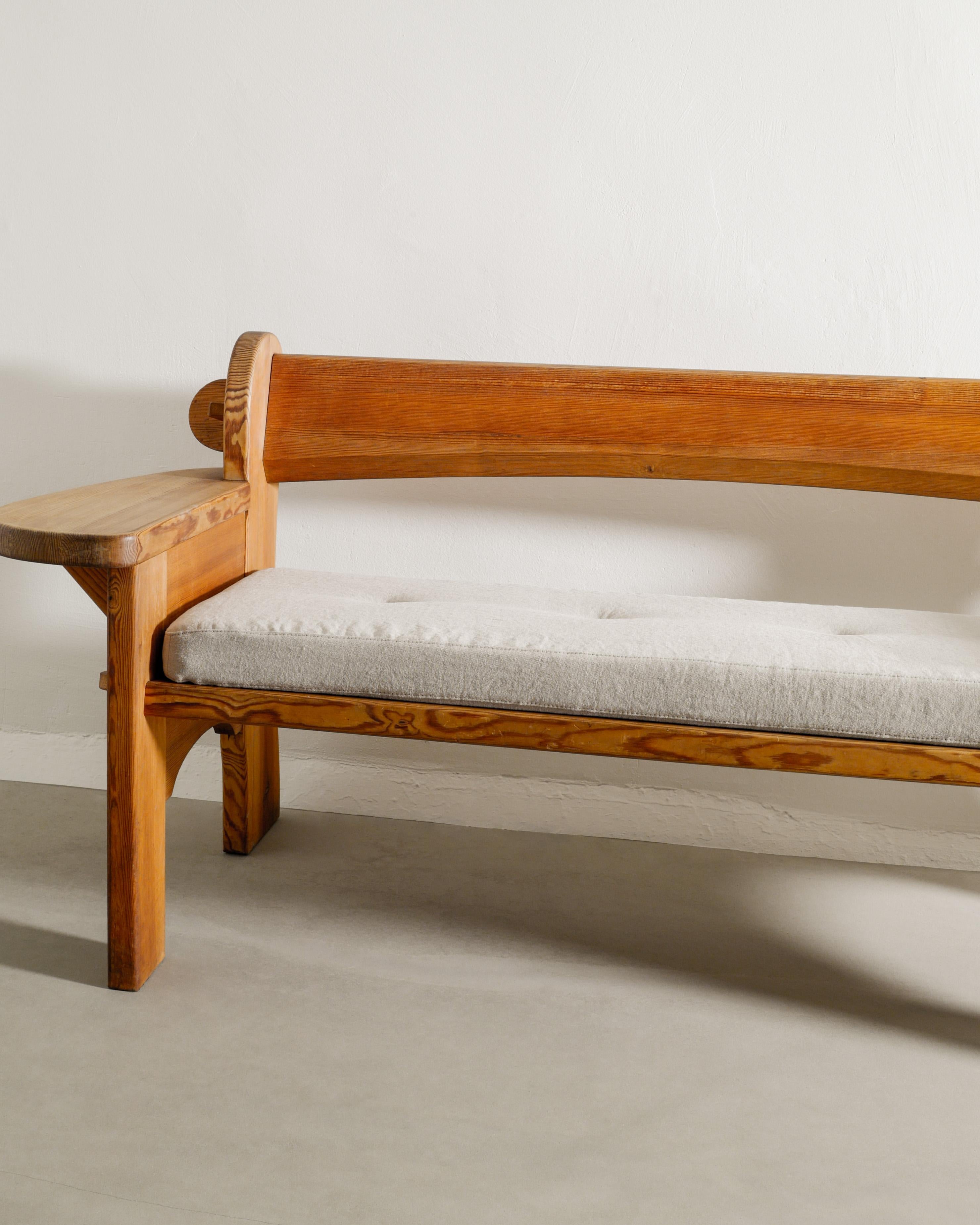 Scandinave moderne Canapé et fauteuil suédois en pin par David Rosén et Nordiska Kompaniet 1940s en vente