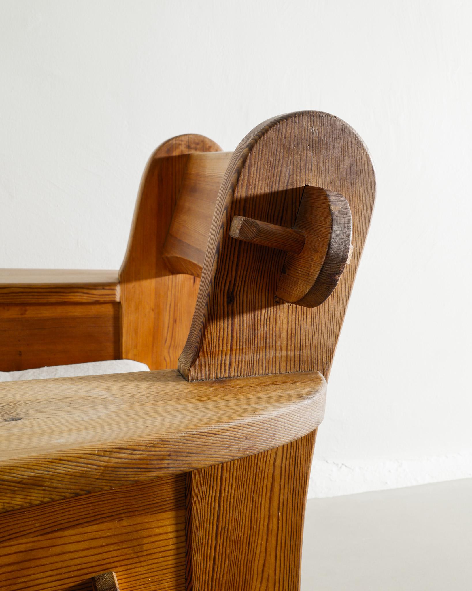 Lin Canapé et fauteuil suédois en pin par David Rosén et Nordiska Kompaniet 1940s en vente