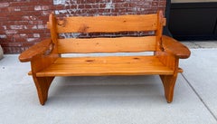 Swedish Wooden Sofa in Pine attrib. to David Rosén & Nordiska Kompaniet 1950s