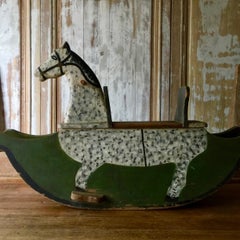 Swedish Wooden Toy Horse Rocker