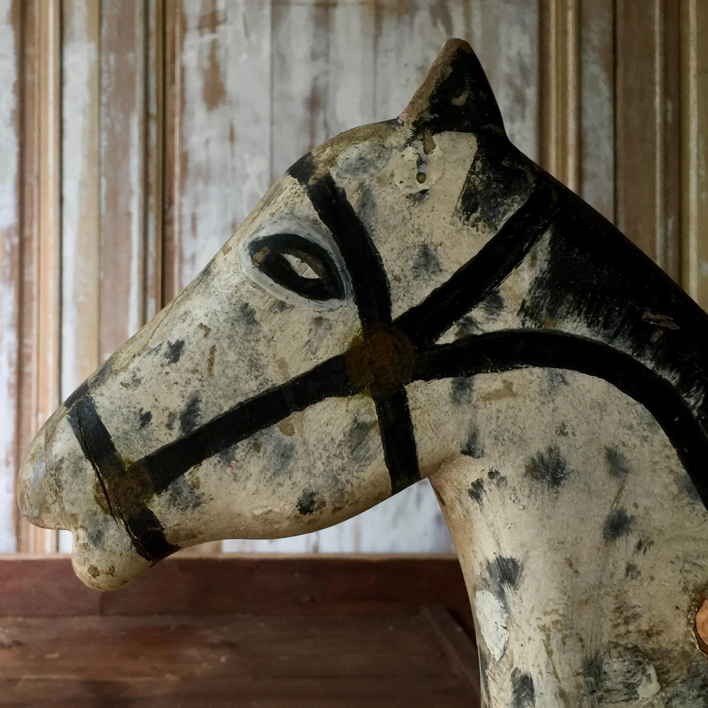 Début du 20ème siècle Jouet suédois en bois Cheval à bascule en vente