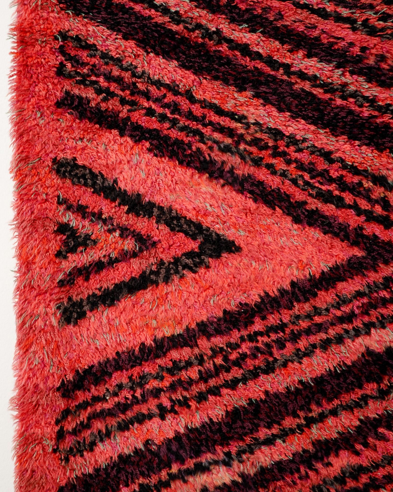Swedish Wool Carpet Rug by Barbro Nilsson for Märta Måås Fjetterström MMF Sweden In Good Condition For Sale In Stockholm, SE