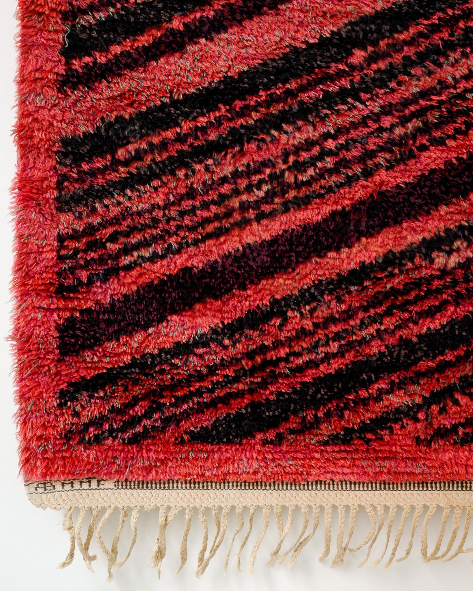 Mid-20th Century Swedish Wool Carpet Rug by Barbro Nilsson for Märta Måås Fjetterström MMF Sweden For Sale