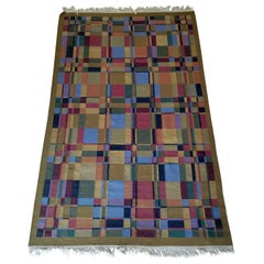 Swedish Wool Flatweave Rug, circa 1960s