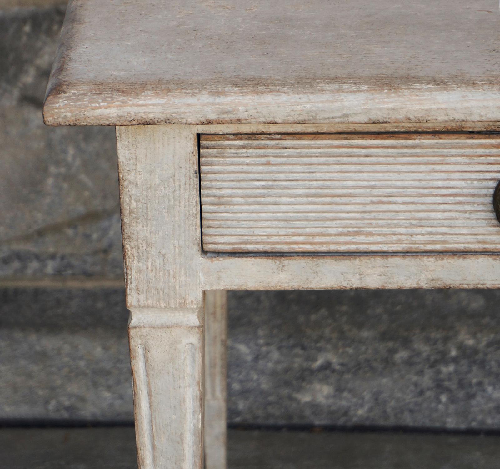Swedish Writing Table with Drawers In Good Condition In Great Barrington, MA