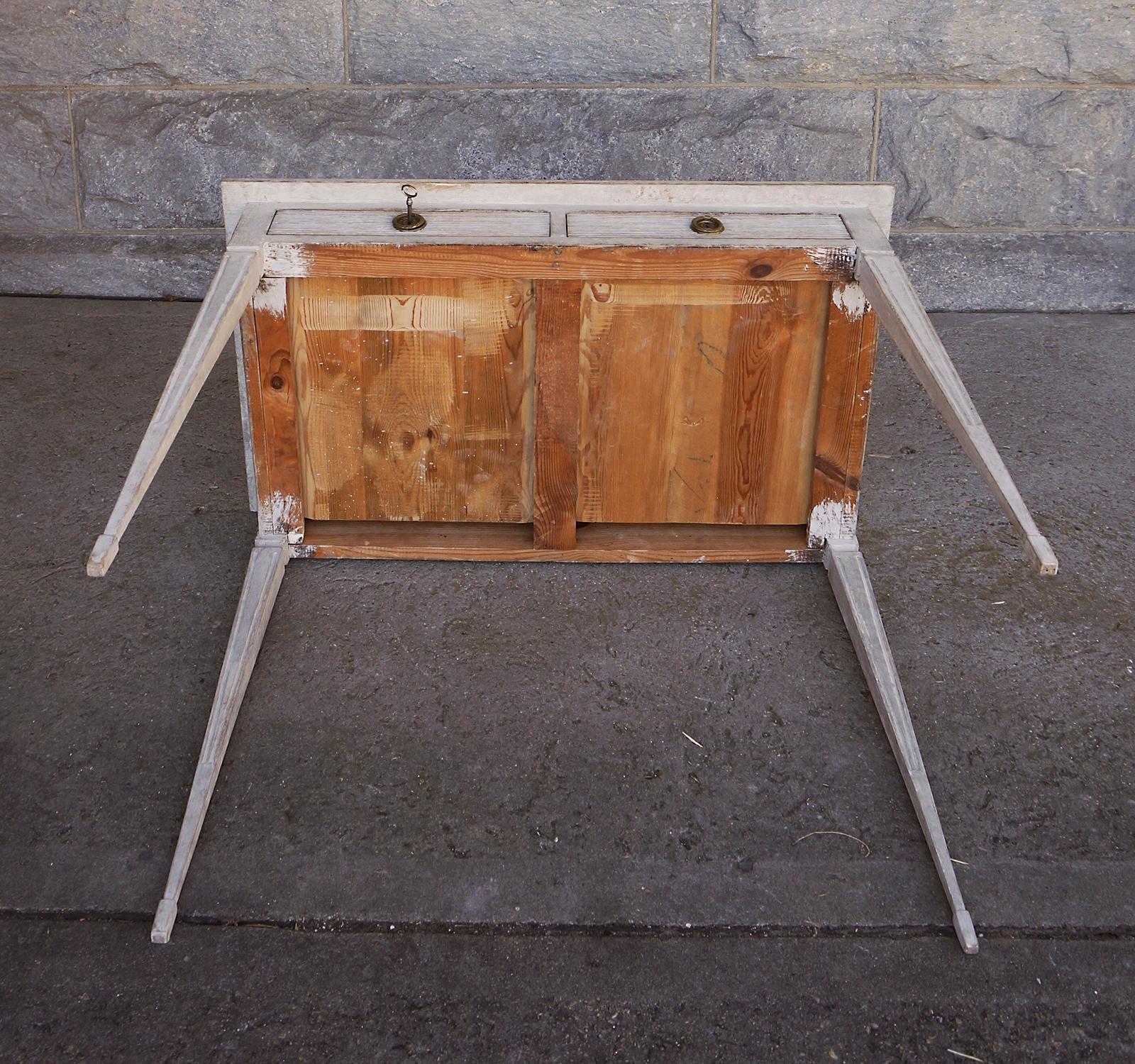 Swedish Writing Table with Drawers 2