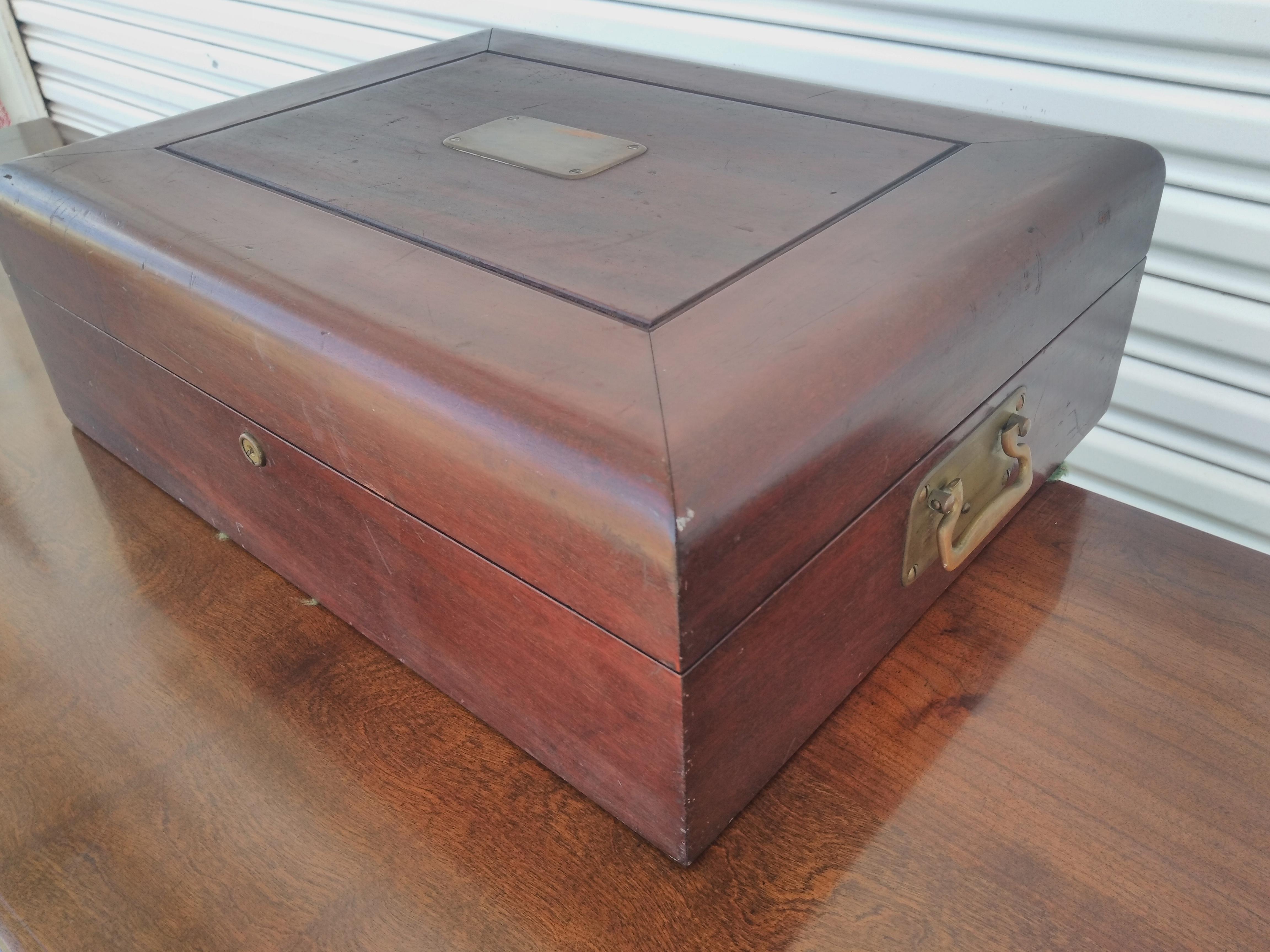 Brass Sweeney Jewelers Silverware Box