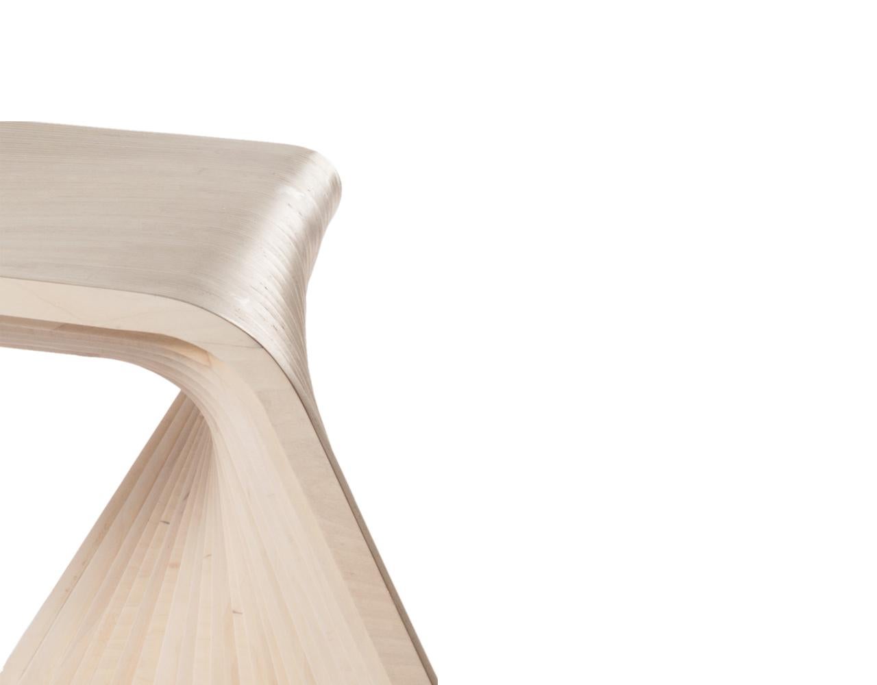 Guatemalan Sweep Bench Large by Piegatto, a Sculptural Contemporary Bench For Sale