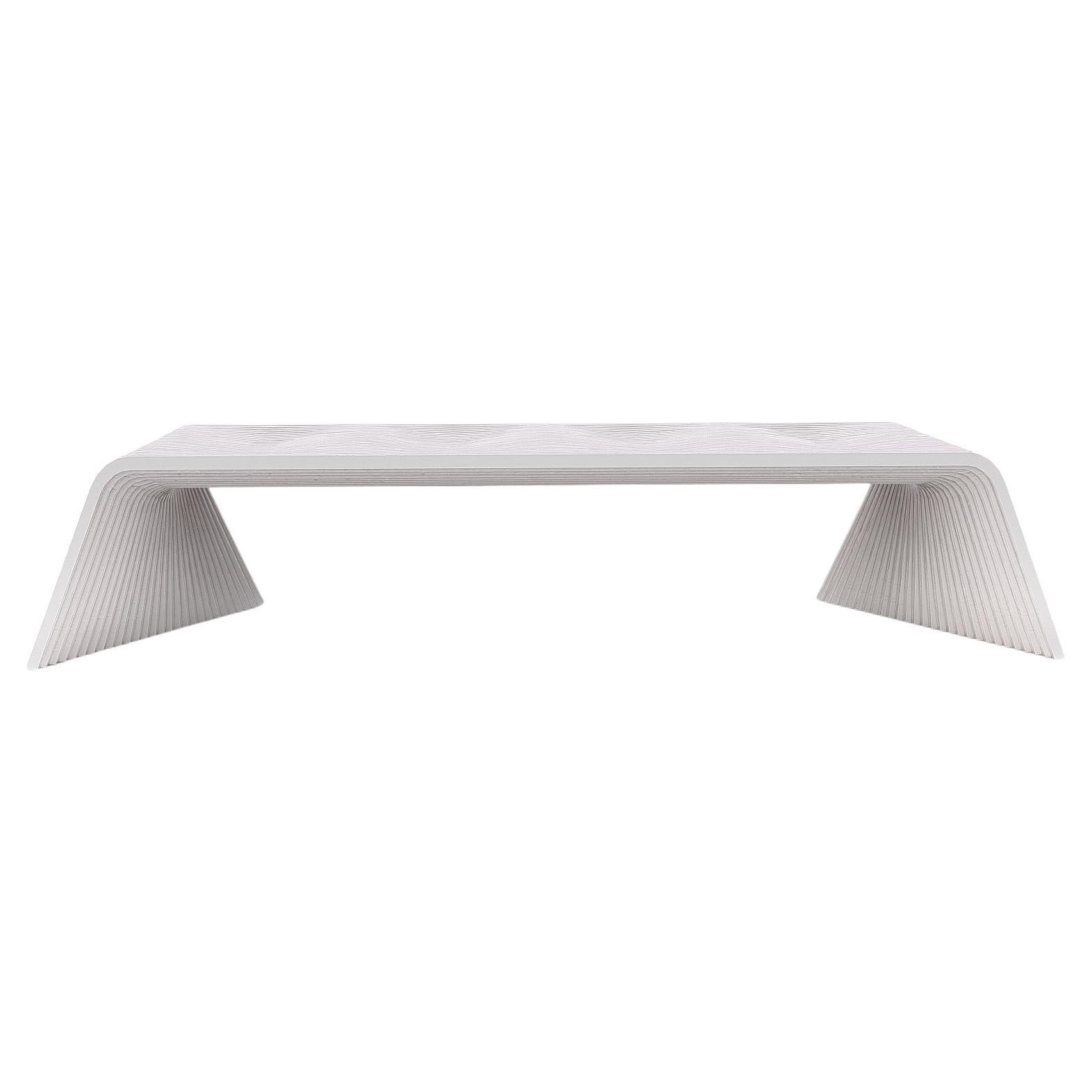 Sweep Bench Small by Piegatto, a Sculptural Contemporary Bench  For Sale
