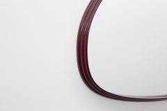 Sweep Wall Mirror in Burgundy Aluminium