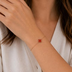 Sweet Alhambra Carnelian Bracelet by Van Cleef & Arpels