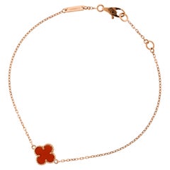 Sweet Alhambra Carnelian Bracelet by Van Cleef & Arpels