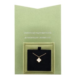 Sweet Alhambra Pendant Necklace 18K Yellow Gold and Mother of Pearl
