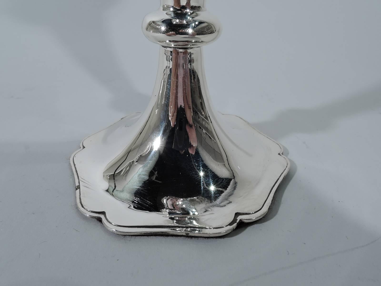 Edwardian Sweet and Pretty Antique English Sterling Silver Vase