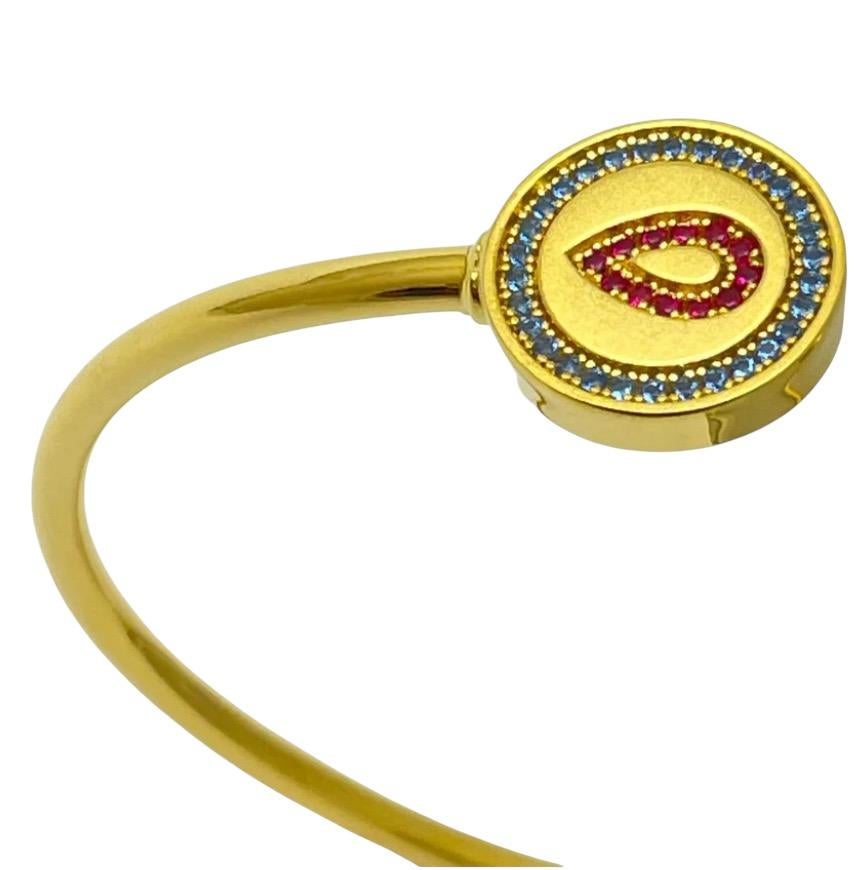 SWEET BLOOD bracelet

DETAILS

• 18k vermeil

• zircon stones  

• stamped DOROTA LASAK Ag 925

• flexible, will fit most wrist sizes

• 14mm x 3.2mm round ends, 2.5mm thick bangle

 

 

“What is vermeil?”

Also known as vermeil gold, gilt silver,