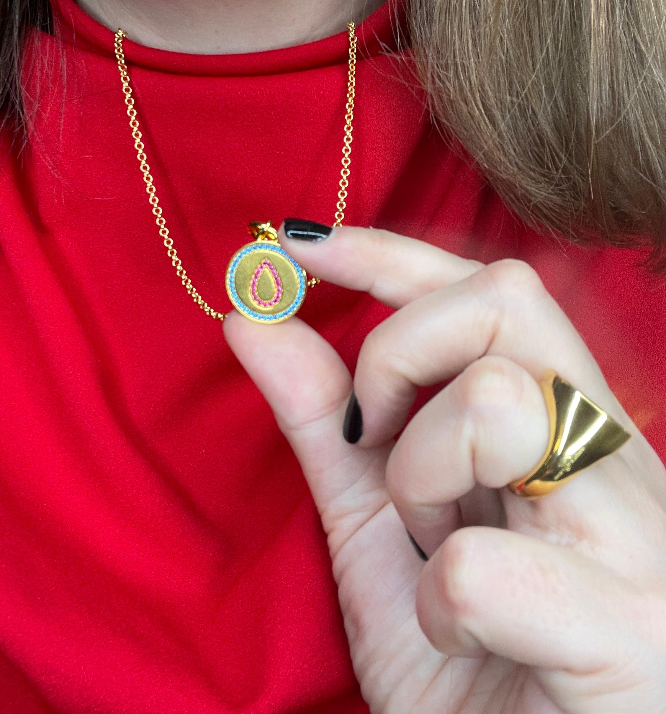 da uomo o donna Charme SWEET BLOOD in oro vermeil 18k di DOROTA LASAK in vendita