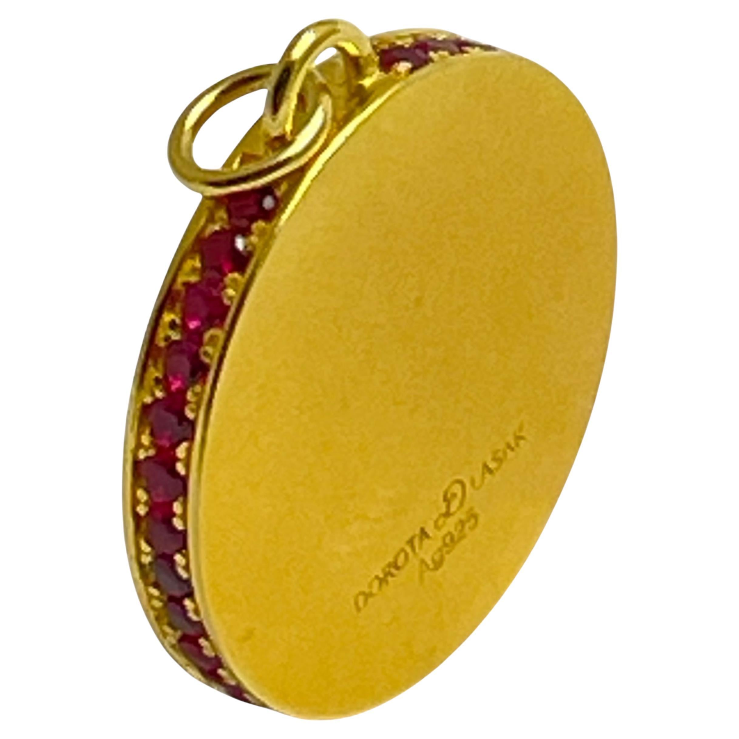SWEET BLOOD breloque en or vermeil 18k par DOROTA LASAK en vente