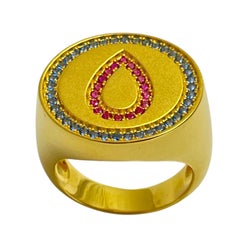 SWEET BLOOD 18k gold vermeil ring by DOROTA LASAK