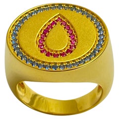 SWEET BLOOD 18k gold vermeil ring by DOROTA LASAK