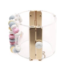 Sweet Candy Signature CC Cuff Multi Color Lucite Bracelet
