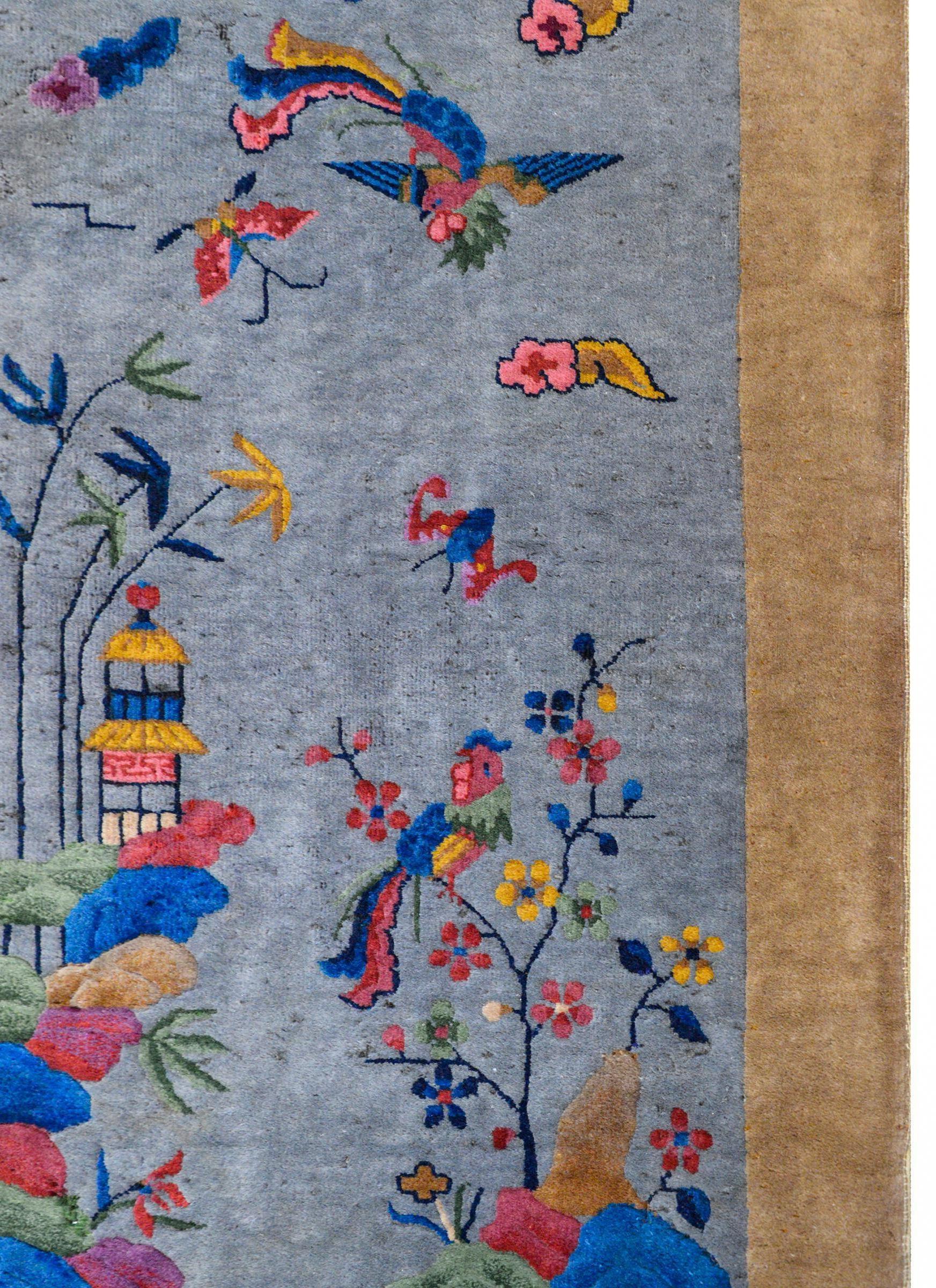 Süßer chinesischer Art-Deco-Teppich (Frühes 20. Jahrhundert)